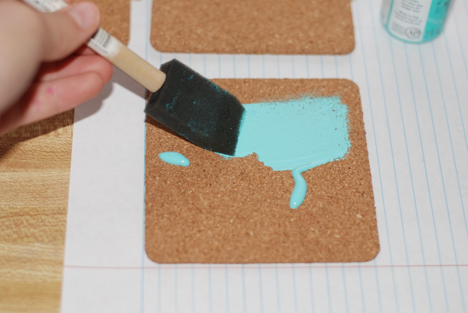 The Kitkat Studio DIY Colored Cork Board