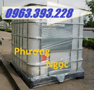 Tank nhựa IBC 1000L nhập khẩu, bồn nhựa 1 khối đựng hóa chất, bồn nhựa có khung  2868fde38e226c7c3533