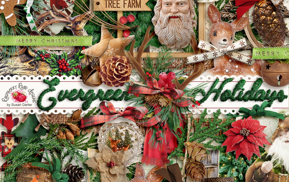 Evergreen Holidays Kit & Freebie