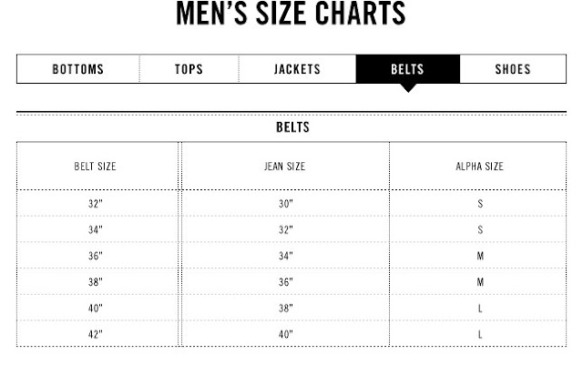 Esklusif Dari US: Levi's Size Charts