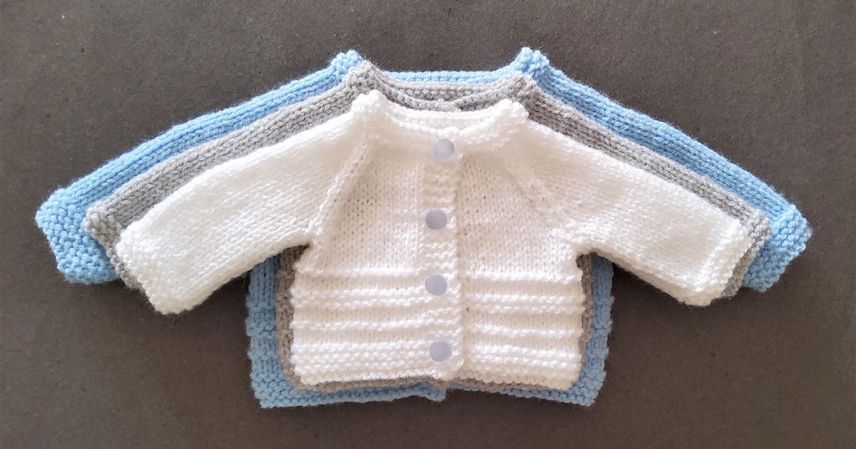 Preemie Crossover Cardigan Knitting Pattern Free Baby Cardigan