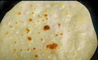 Cooked paratha for chicken roll