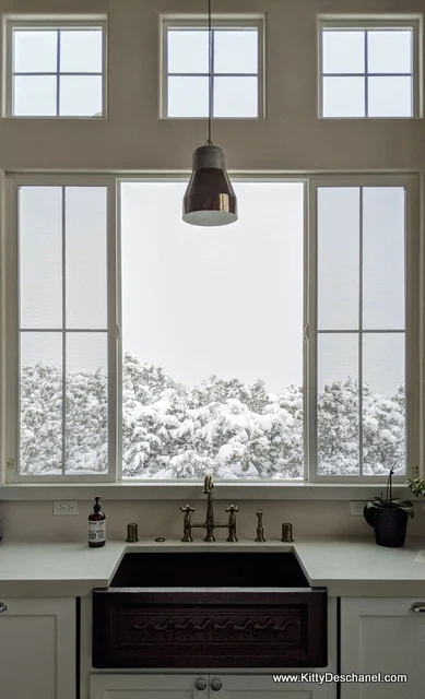 kitchen window with a view