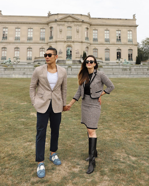 Fall Couple Outfit Ideas | Alicia Mara and Leo Chan Wearing Brooks Brothers