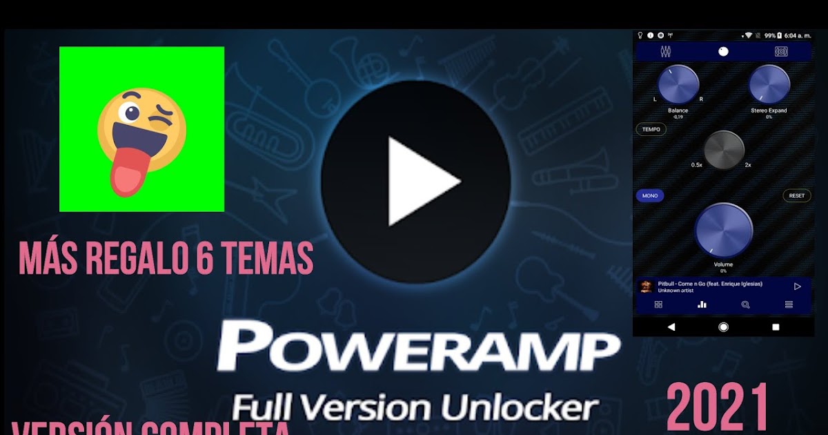 Poweramp premium🎶🎶🎶 2021 VERSIÓN COMPLETA (AHÓRRATE 4,99€)😈😈😈 100 FUNCIONAL + REGALO🎁 6 temas extra