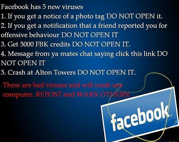 Facebook Virus Alert | Warning New Viruses At Facebook Harm Your