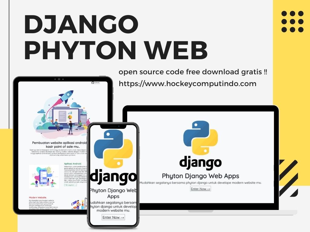 Django Phyton Web template source code free download