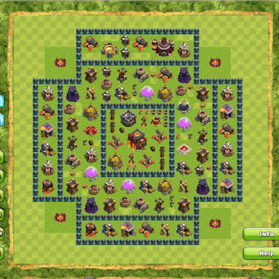 Base Clash of Clans Town Hall 10