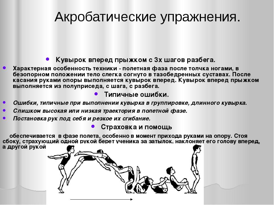 акробатика тест по физкультуре