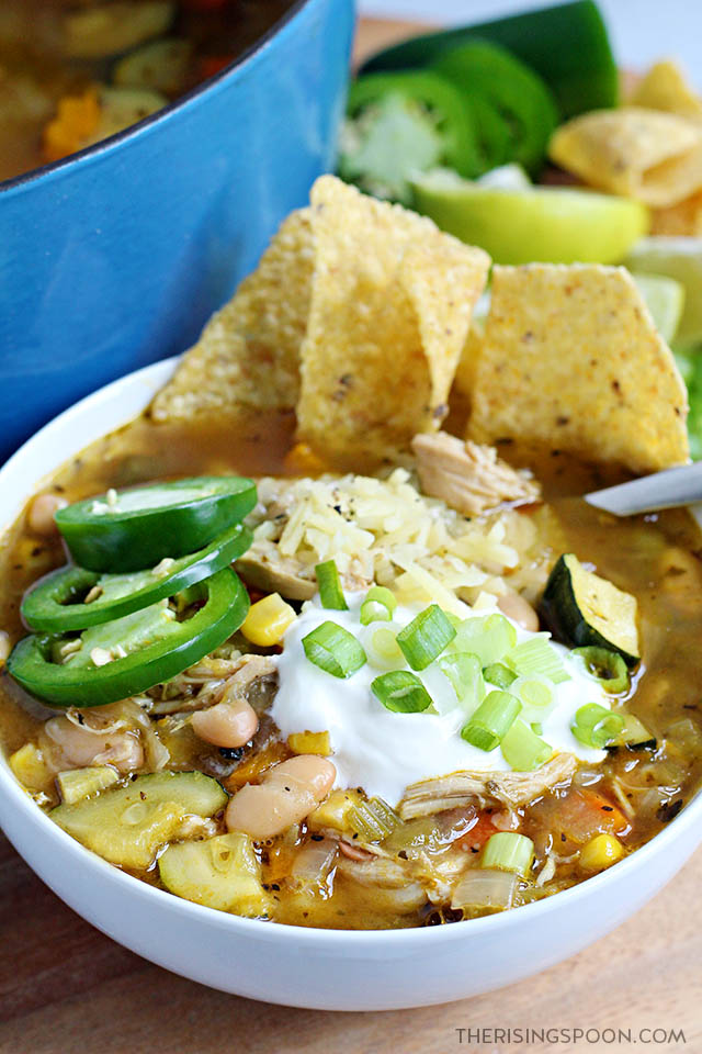 White Bean Chicken Chili (Easy Cold Weather Food)