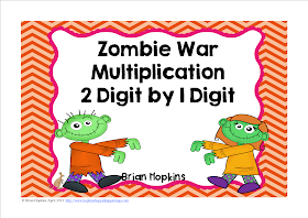 Zombie War Multiplication 2 Digit by 1 Digit