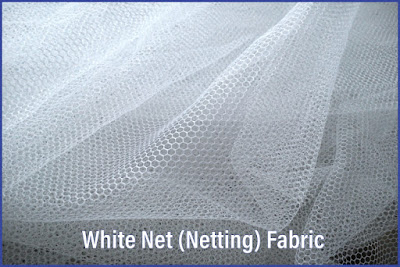 White Netting Fabric