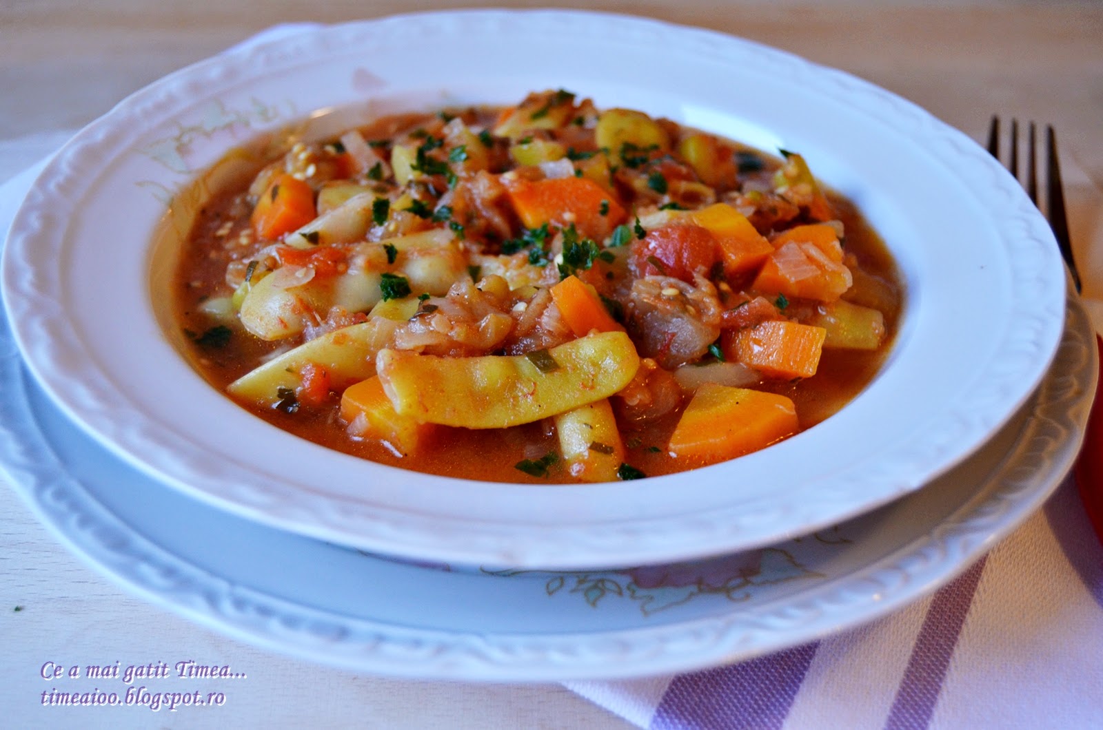 Ghiveci de legume cu fasole verde