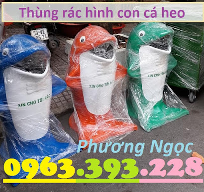 Thùng rác hình con cá heo, thùng rác công cộng, thùng rác cá heo, thùng rác TRCH3