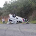 Ambulância de Miguel Calmon capota na BA-421