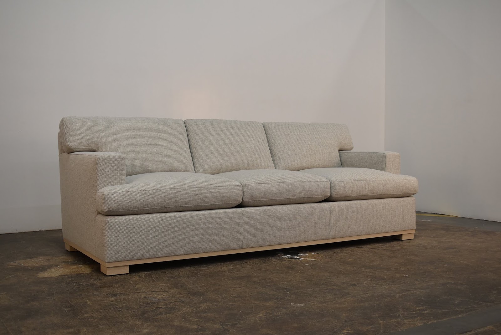classic design JMF Style Sofa with Wood Base
