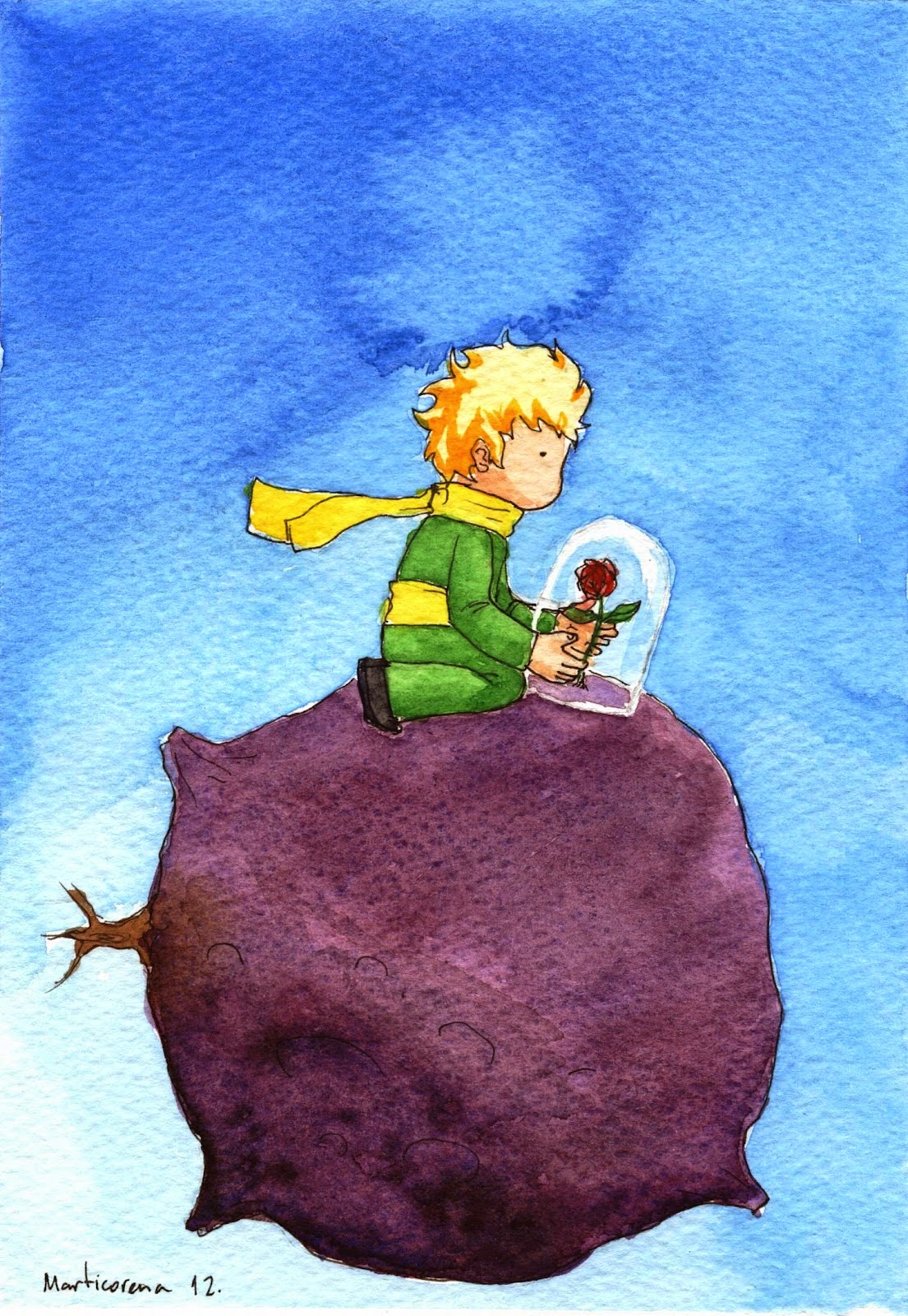 Планета маленького принца рисунок. Иллюстрации к сказке маленький принц Экзюпери. Экзюпери маленький принц Планета. Маленький принц Планета маленького принца.