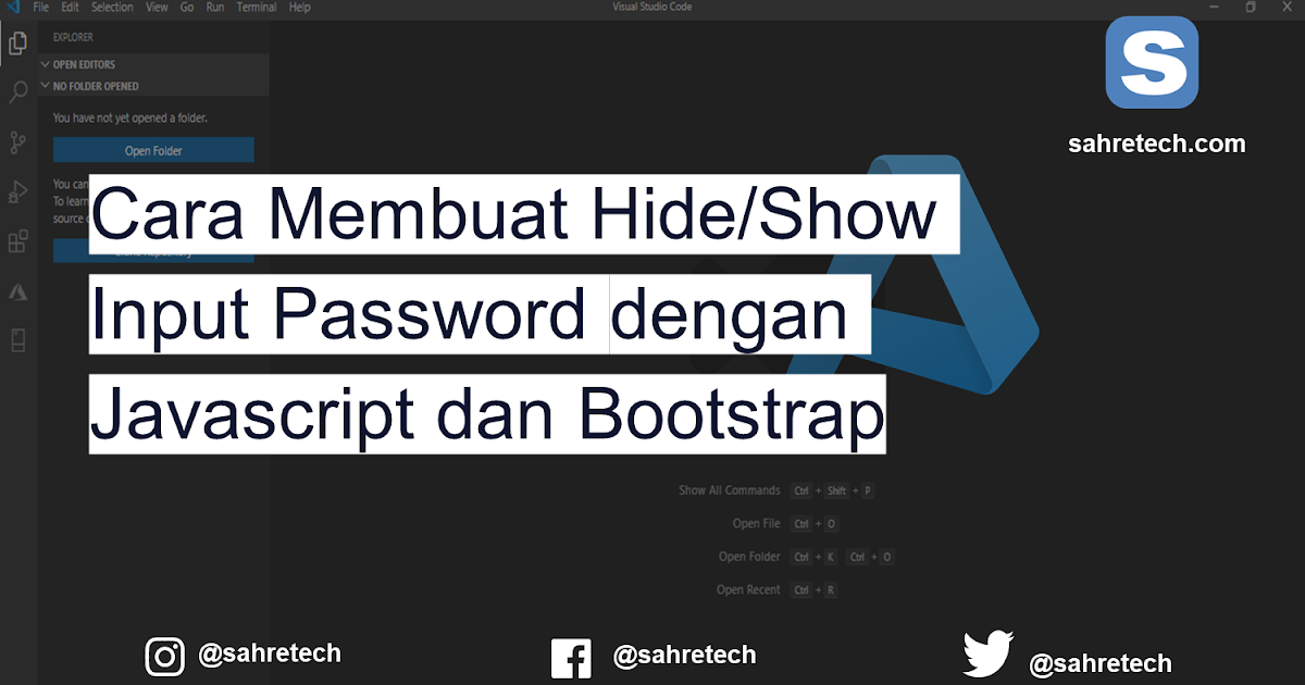 Cara Membuat Hide/Show Input Password dengan Javascript dan Bootstrap ...