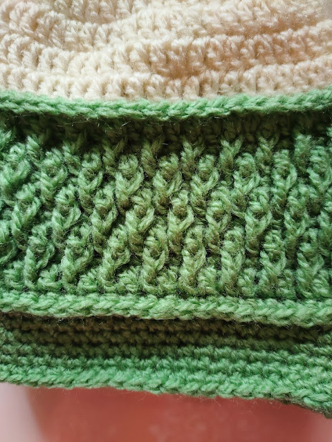 Sheldon crochet hat detail