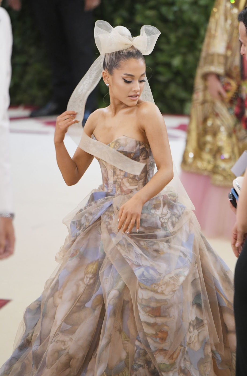 Ariana Grande wears 16th Century inspired gown to the 2018 Met Gala