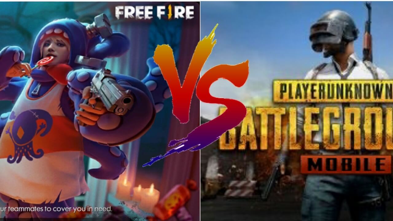 Free Fire Vs Pubg | Pubg Free Bp And Uc
