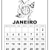 CALENDÁRIO 2021 PARA COLORIR - JANEIRO