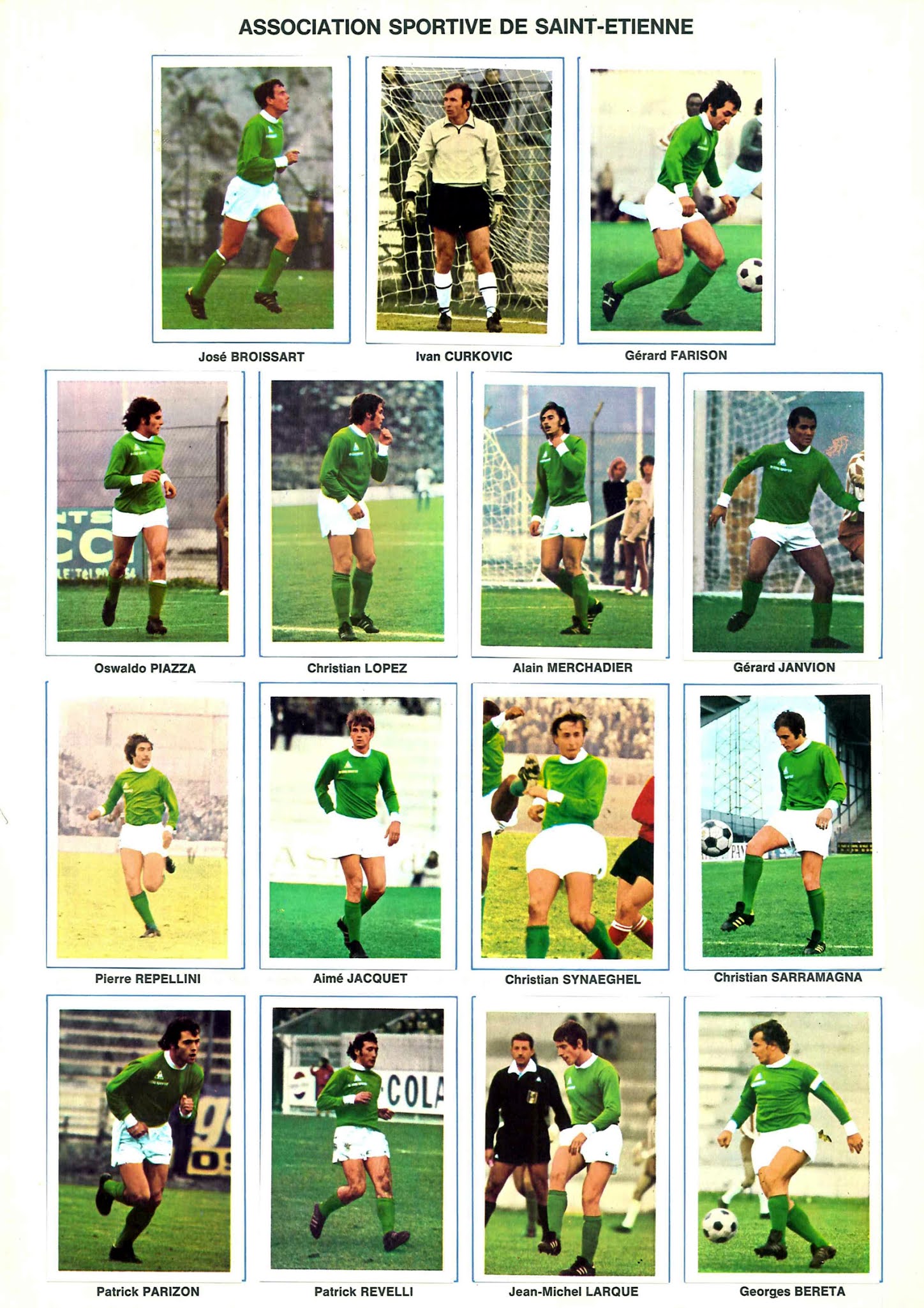 A.S SAINTETIENNE 197273. By Ageducatifs.
