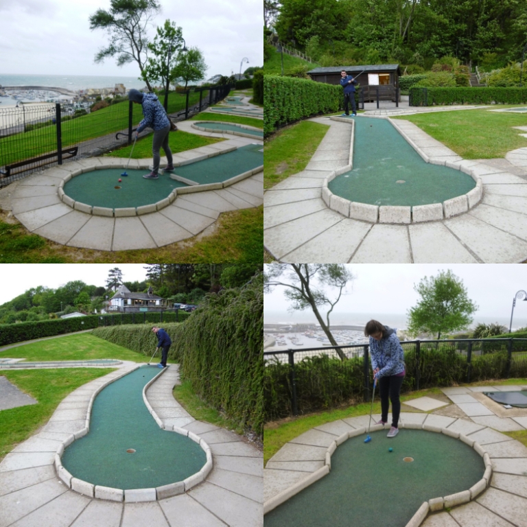 The Ham and Egger Files Mini Golf at Lister Gardens in Lyme Regis, Dorset