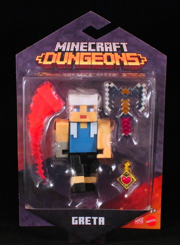 Boneco Minecraft Dungeons Greta Com Martelo - Lançamento