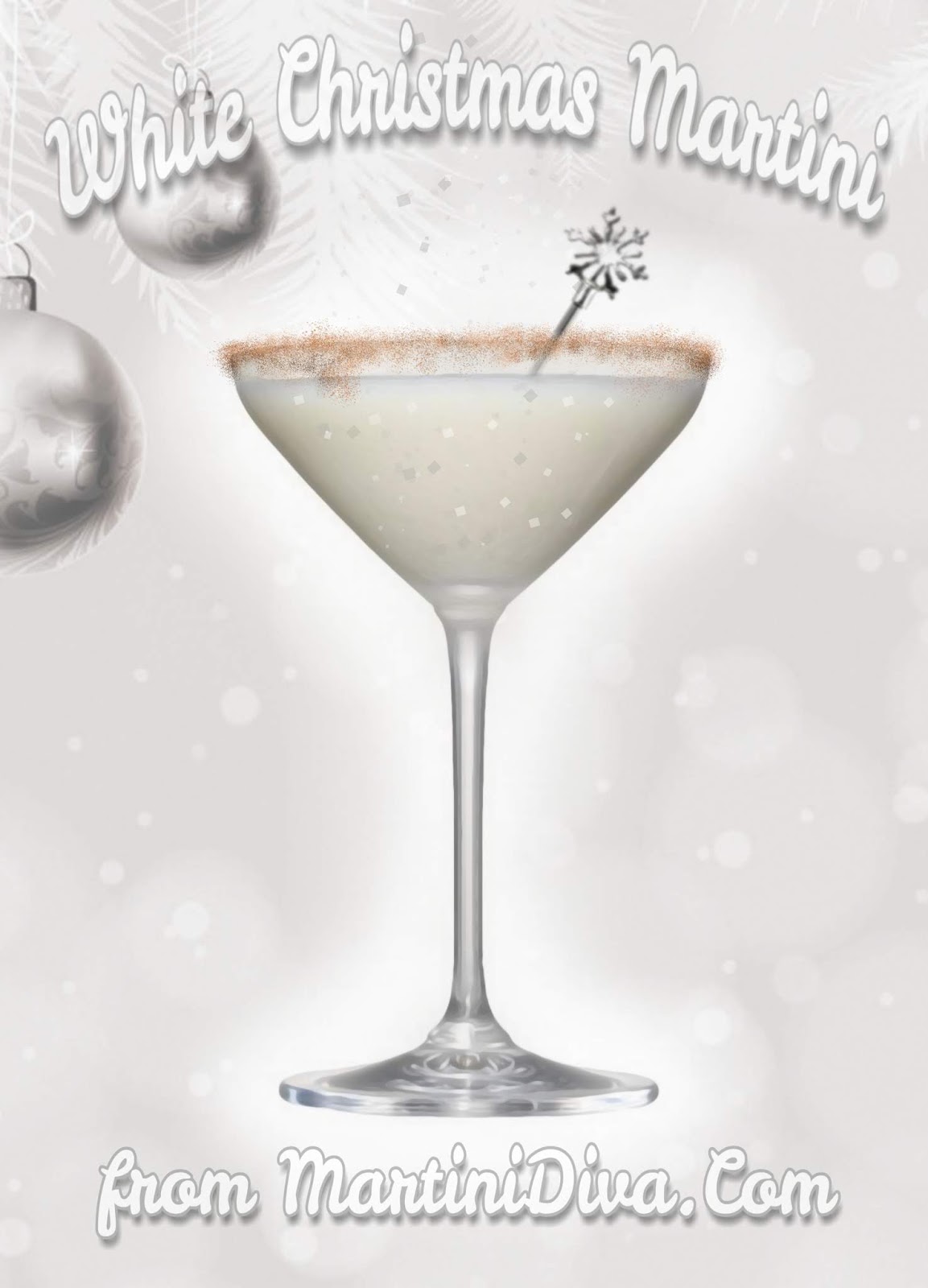The MARTINI DIVA The WHITE CHRISTMAS MARTINI a Spiced White