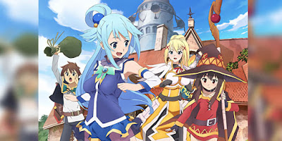 Rekomendasi Anime Game, Tentang Masuk Dunia Game Kono Subarashii Sekai ni Shukufuku wo! terbaru