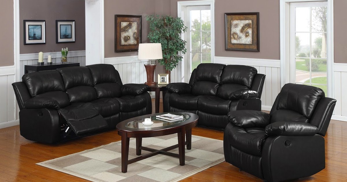 Sofa Recliner Reviews Black Leather Recliner Sofa Set