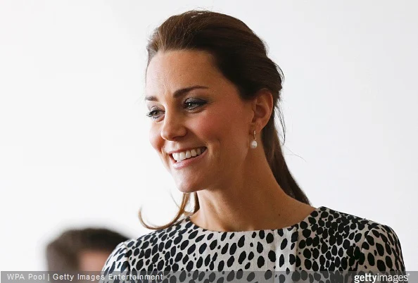 Catherine, Duchess of Cambridge arrives at the Turner Contemporary Art Gallery