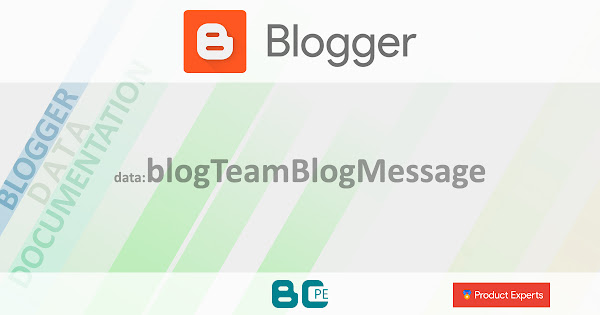 Blogger - Gadget Blog - data:blogTeamBlogMessage
