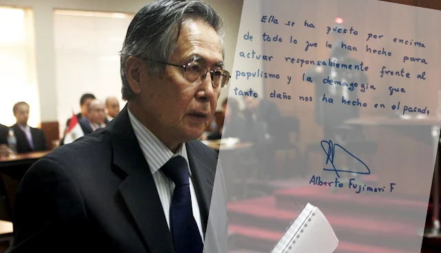 Alberto Fujimori respalda decisiones políticas de Keiko 