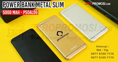 Power Bank Metal Slim Iphone 5000 mAh - P50AL06 Powerbank P50AL06, Powerbank 5000mAH Iphone (P50AL06)