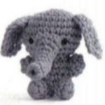 patron gratis elefante amigurumi