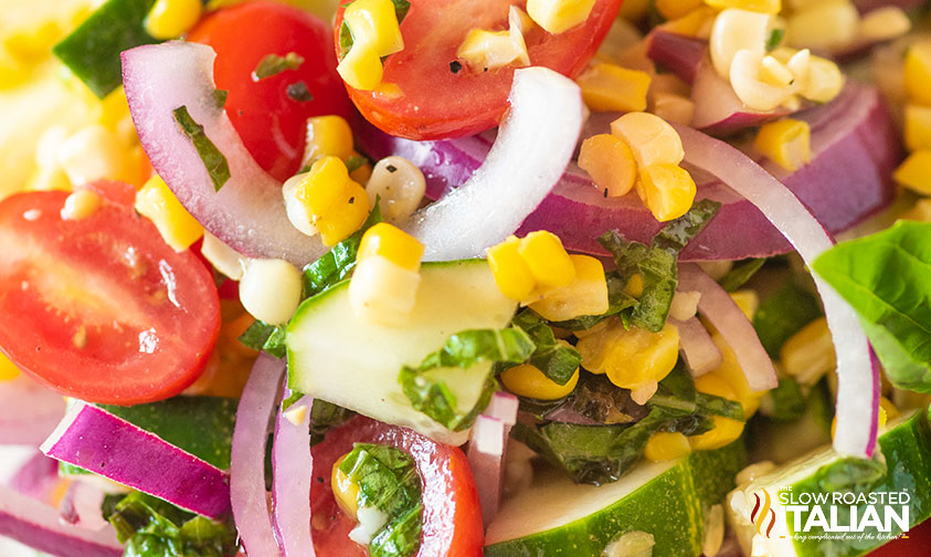 Italian Food: Summer Vegetable Salad