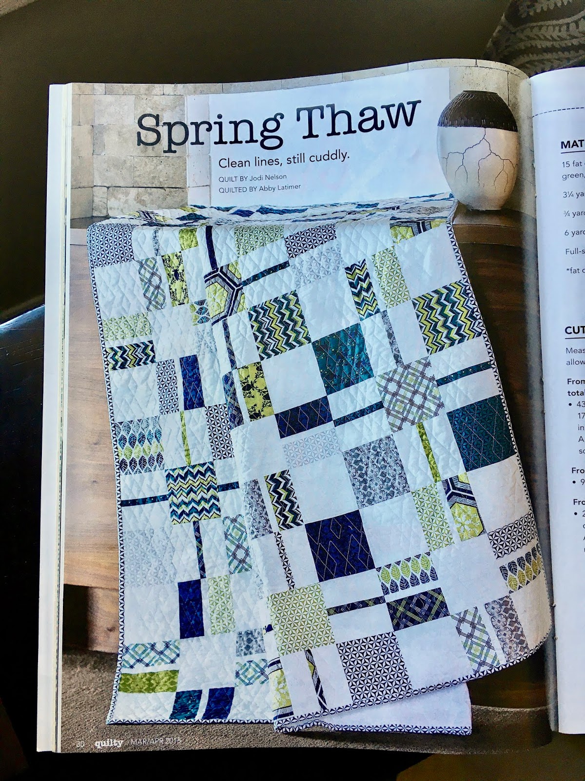 Elizabeth Quilts Plus Spring Thaw Quilt