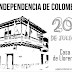Colorear florero de Llorente 20 de Julio Colombia