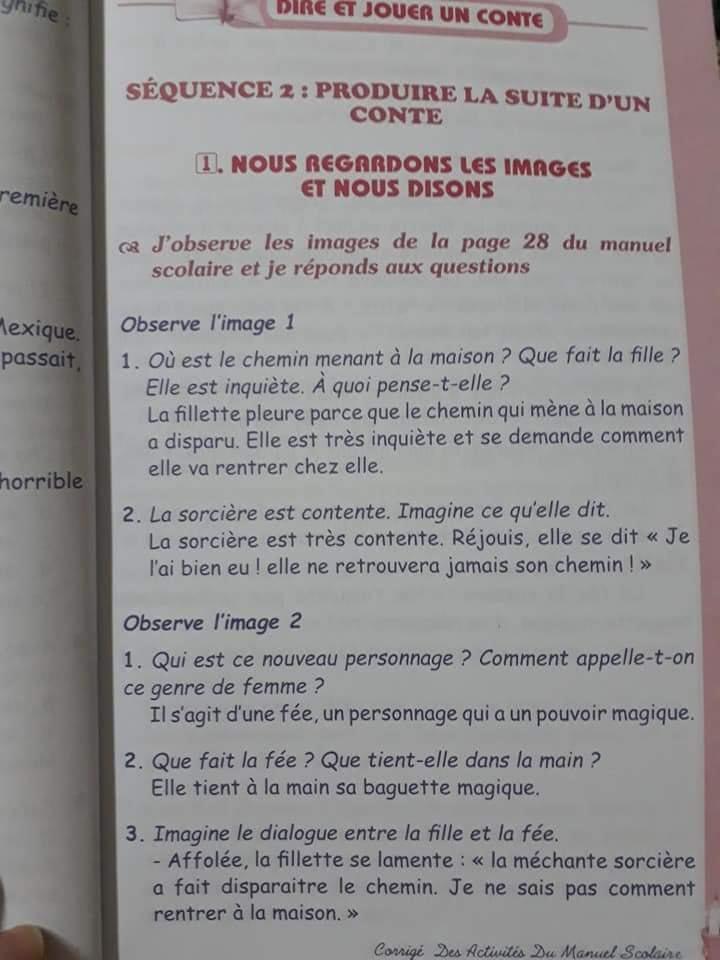 حل تمارين اللغة الفرنسية صفحة 28 للسنة الثانية متوسط الجيل الثاني