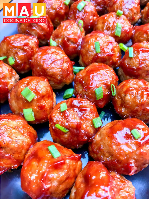 mau cocina de todo receta albondigas salsa bbq horneadas