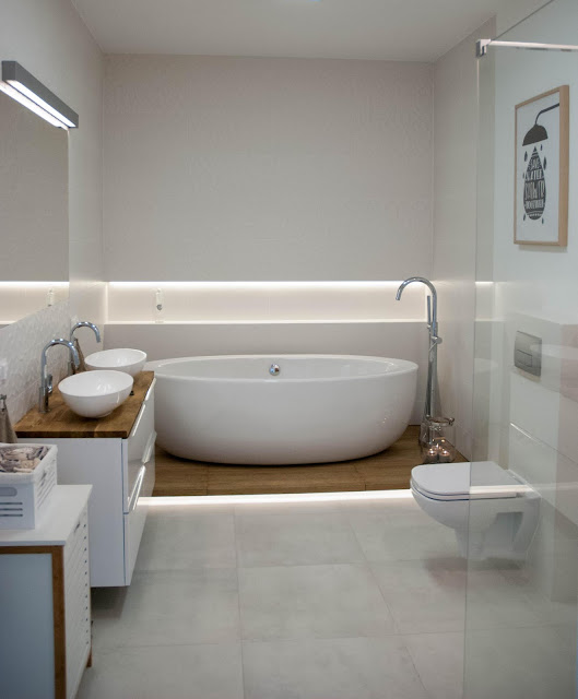 Od projektu do realizacji DOMU W DOLINIE PABIANKI część 4: Łazienka na parterze.