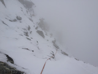 Rückblick auf die dritte Seillänge