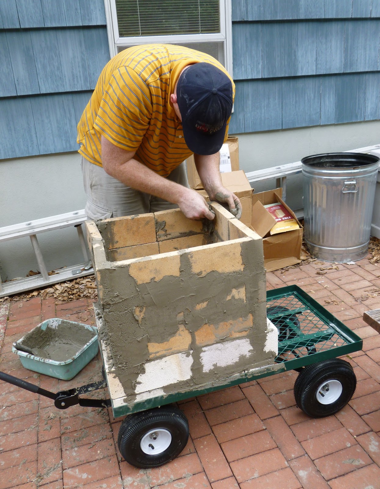 Art Jewelry Elements Building a Raku Kiln Part 1