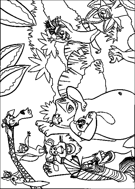 madagascar animals coloring pages - photo #44