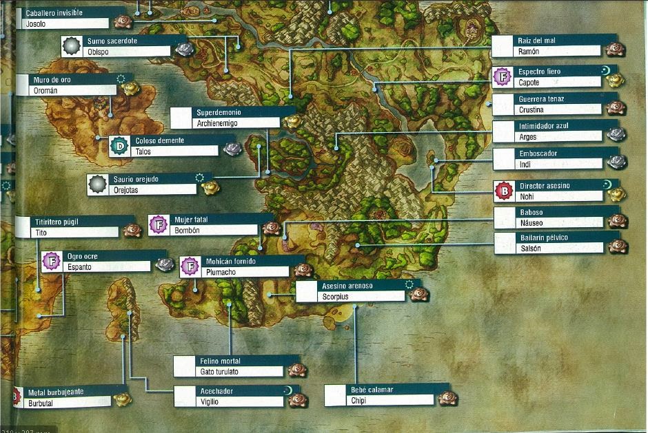 Guia de Dragon Quest VIII: Mapas