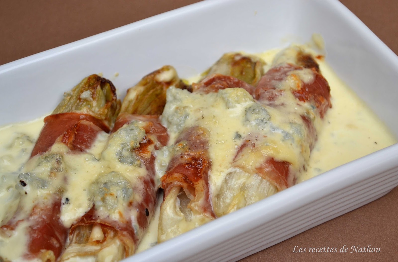 Ma cuisine au fil de mes idées... Chicons braisés au jambon cru et au