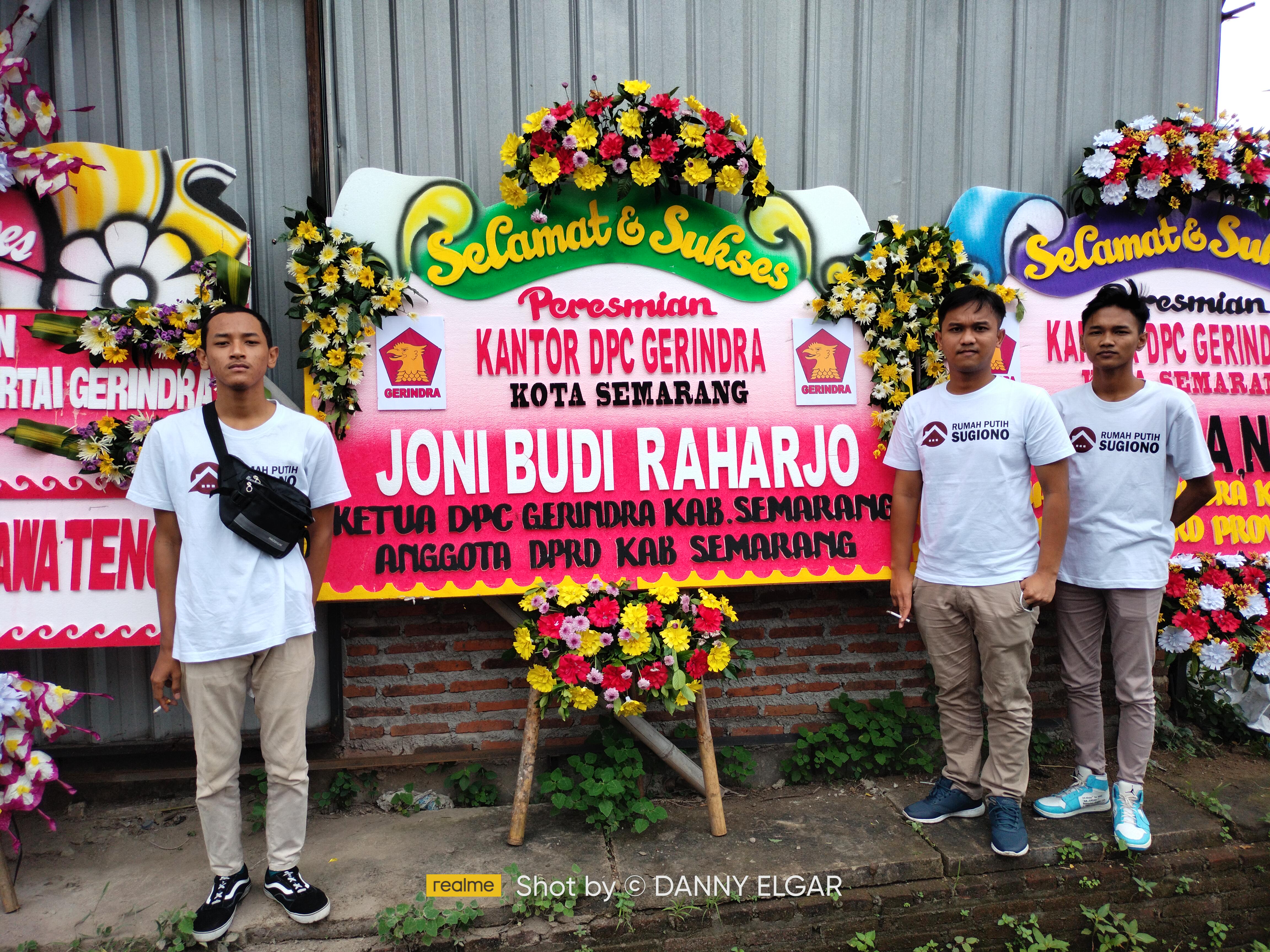 Peresmian Kantor DPC Partai Gerindra Kota Semarang, Provinsi Jawa Tengah.