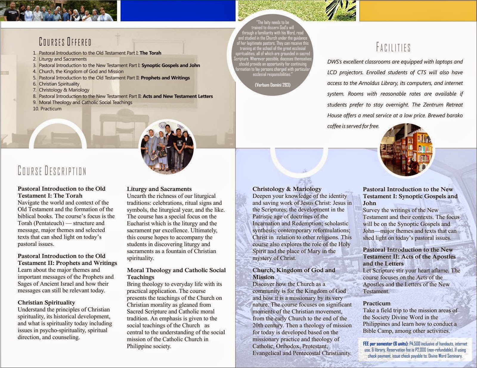 Certificate in Theological Studies: Enroll in the Divine Word Seminary